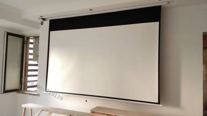 HD Projection Screen for Large Cinema, Fast Delivery, 120 Inch, 16:9, Matte White, 3D Projector, Electric Screens with Remote Control