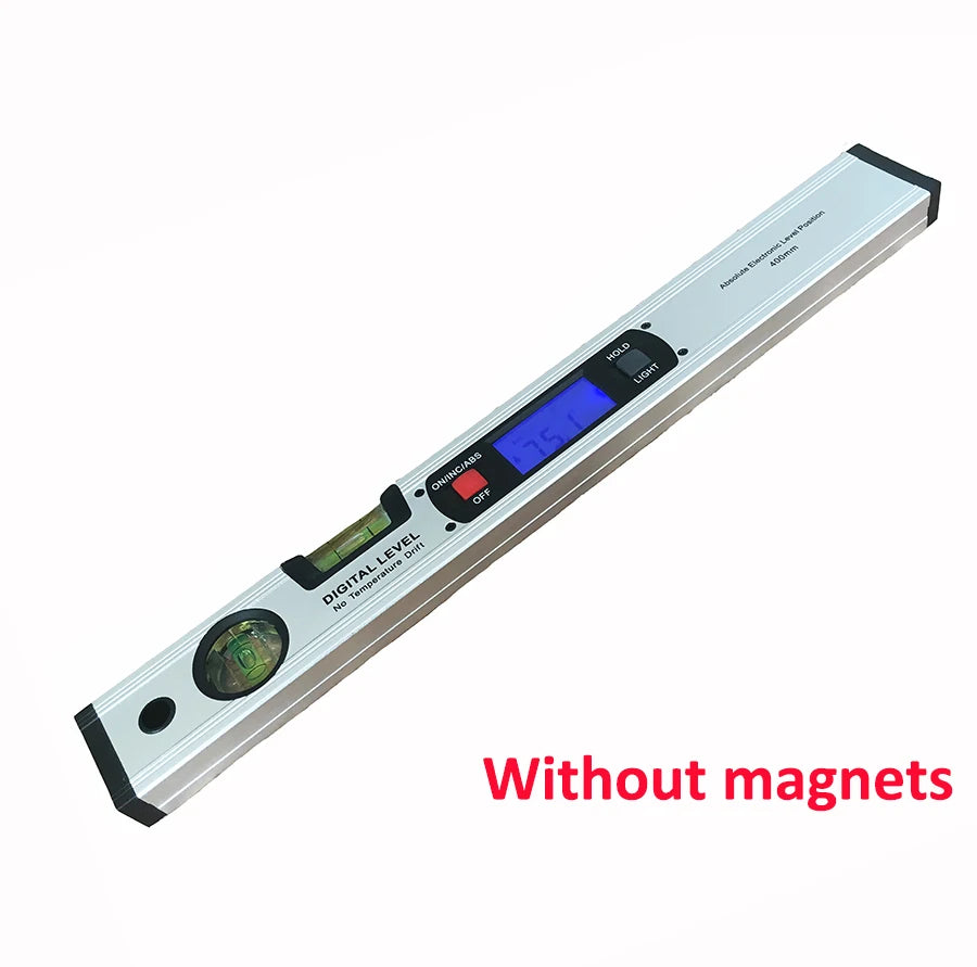 Rapporteur numérique d'angle inclinomètre niveau électronique 360 degrés avec/sans aimants règle de test de pente 400mm