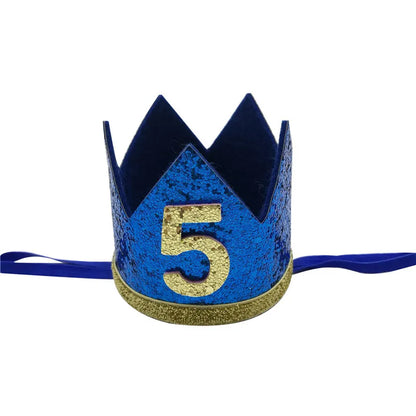 1 pièces bébé garçon 1 2 3 4 5 6 anniversaire bandeau couronne bandeau bébé douche chapeau Photo accessoire enfants 1er joyeux anniversaire fête décoration