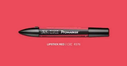 Winsor & Newton ProMarker Stylos marqueurs graphiques à double pointe Stylos de conception professionnelle Rouge et OrangeTone