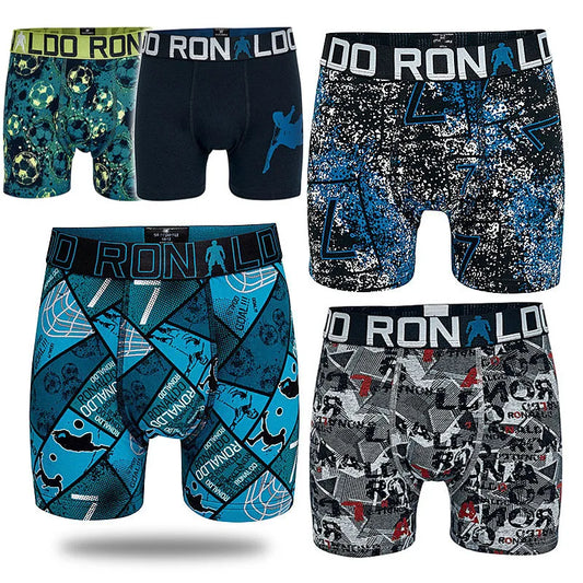 6 pièces Portugal Football Star garçons Multipack boxeurs danemark marque enfants tronc enfant culottes coton pantalon adolescent sous-vêtements tissu