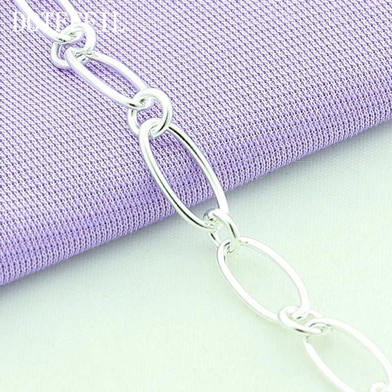 DOTEFFIL-Bracelet simple en argent regardé 925 pour femme,