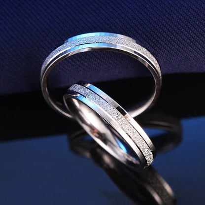 Bague de Couple en argent Sterling 100%
