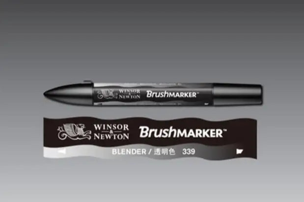 Winsor & Newton-Pinceau pinceau à base de dc, séchage rapide, stylos d'art à double pointe, tons noir, gris, rose, violet