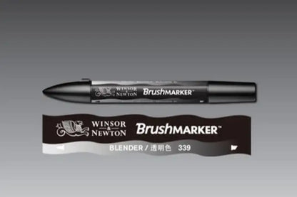 Winsor & Newton-Pinceau pinceau à base de dc, séchage rapide, stylos d'art à double pointe, tons noir, gris, rose, violet