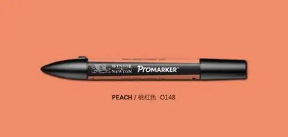 Winsor & Newton ProMarker Stylos marqueurs graphiques à double pointe Stylos de conception professionnelle Rouge et OrangeTone