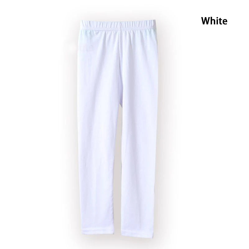 Pantalons pour filles, Leggings en coton Modal élastique doux pour enfants, couleur bonbon, pantalons slim pour filles, couleur unie, pantalons pour enfants de 2 à 13 ans