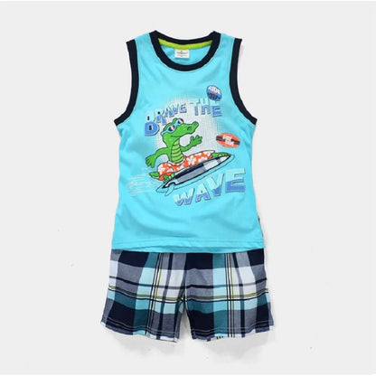 Ensemble de Vêtements 100% Coton pour Bébé Garçon de 2, 3, 4, 5, 6, 7 Ans, T-shirt et Pantalon en Forme de Crocodile Vert