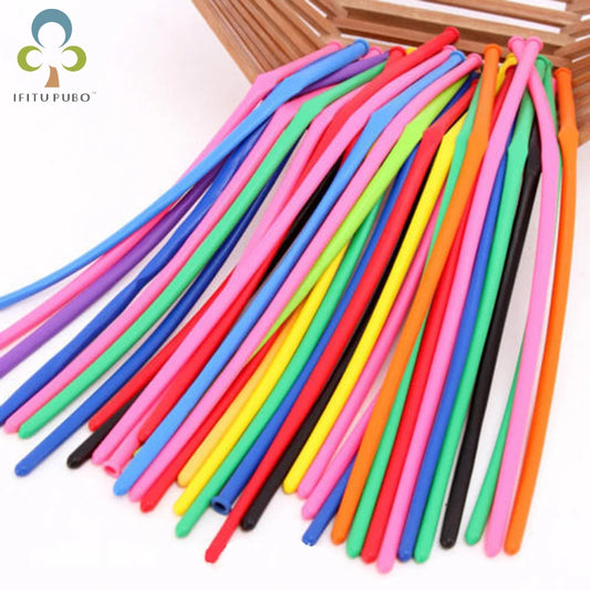 Ballons en Latex pour enfants, 100 pièces/lot, différents coloris, 16cm/26cm, décoration de fête d'anniversaire, mariage, jouets longs assortis