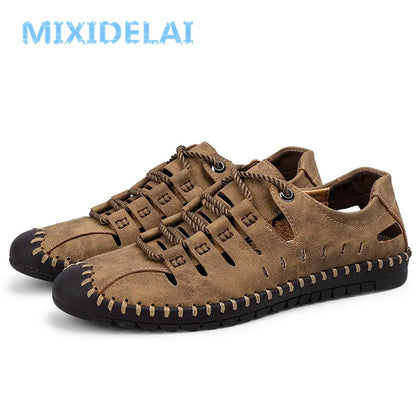 MIXIDELAI nouvel été chaussures décontractées confortables mocassins hommes chaussures qualité chaussures en cuir fendu chaussures plates pour homme offre spéciale mocassins chaussures