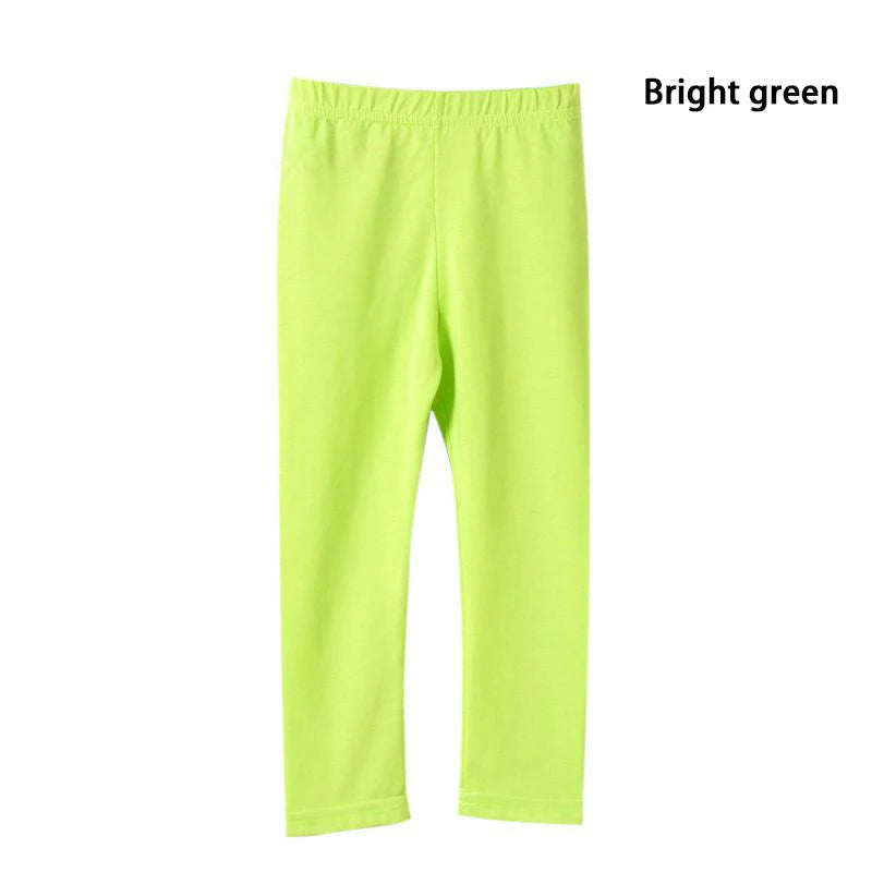 Pantalons pour filles, Leggings en coton Modal élastique doux pour enfants, couleur bonbon, pantalons slim pour filles, couleur unie, pantalons pour enfants de 2 à 13 ans