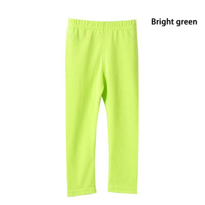 Pantalons pour filles, Leggings en coton Modal élastique doux pour enfants, couleur bonbon, pantalons slim pour filles, couleur unie, pantalons pour enfants de 2 à 13 ans