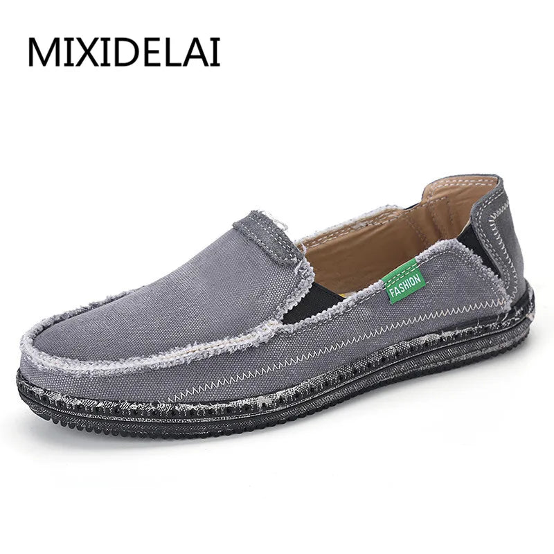Mocassins en Jean Respirants pour Homme, Chaussures Décontractées de Haute Qualité, en Toile, à Enfiler, à la Mode, à Bas Prix, Nouvelle Collection