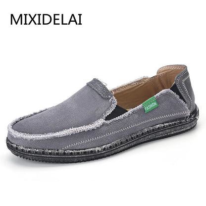 Mocassins en Jean Respirants pour Homme, Chaussures Décontractées de Haute Qualité, en Toile, à Enfiler, à la Mode, à Bas Prix, Nouvelle Collection