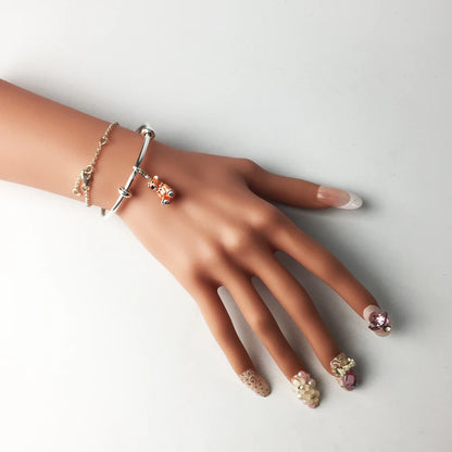 Bracelet bracelets porte-perles et breloques mode Karma bijoux cadeau pour femmes hommes tout neuf bon en argent Sterling 925