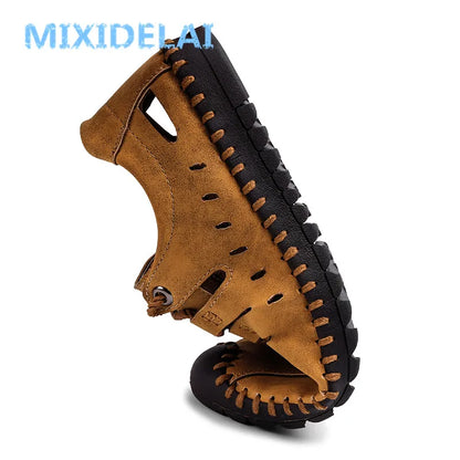MIXIDELAI nouvel été chaussures décontractées confortables mocassins hommes chaussures qualité chaussures en cuir fendu chaussures plates pour homme offre spéciale mocassins chaussures