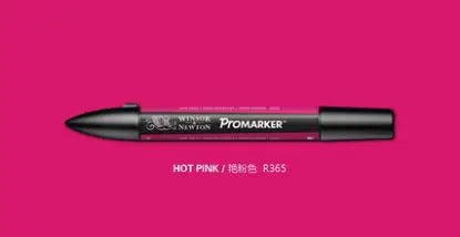 Winsor & Newton ProMarker Stylos marqueurs graphiques à double pointe Stylos de conception professionnelle Rouge et OrangeTone