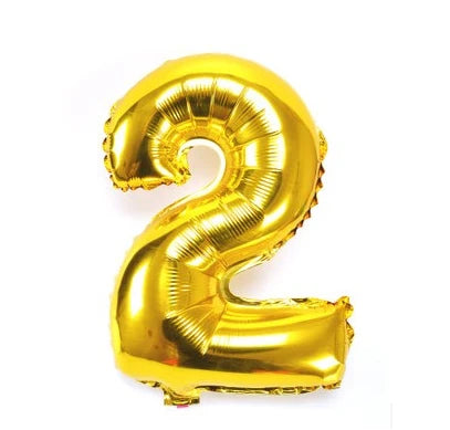 32 pouces grand or argent numéro feuille ballons chiffres ballons à air fête d'anniversaire mariage décor Air ballons événement fête fournitures