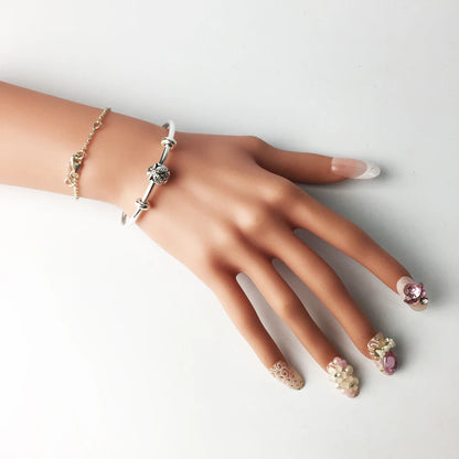 Bracelet bracelets porte-perles et breloques mode Karma bijoux cadeau pour femmes hommes tout neuf bon en argent Sterling 925