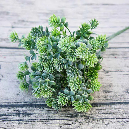 Plantes succulentes en plastique feuilles de chute artificielles flores bricolage succulentes artificielles décoration de mariage plante fausses fleurs couronne