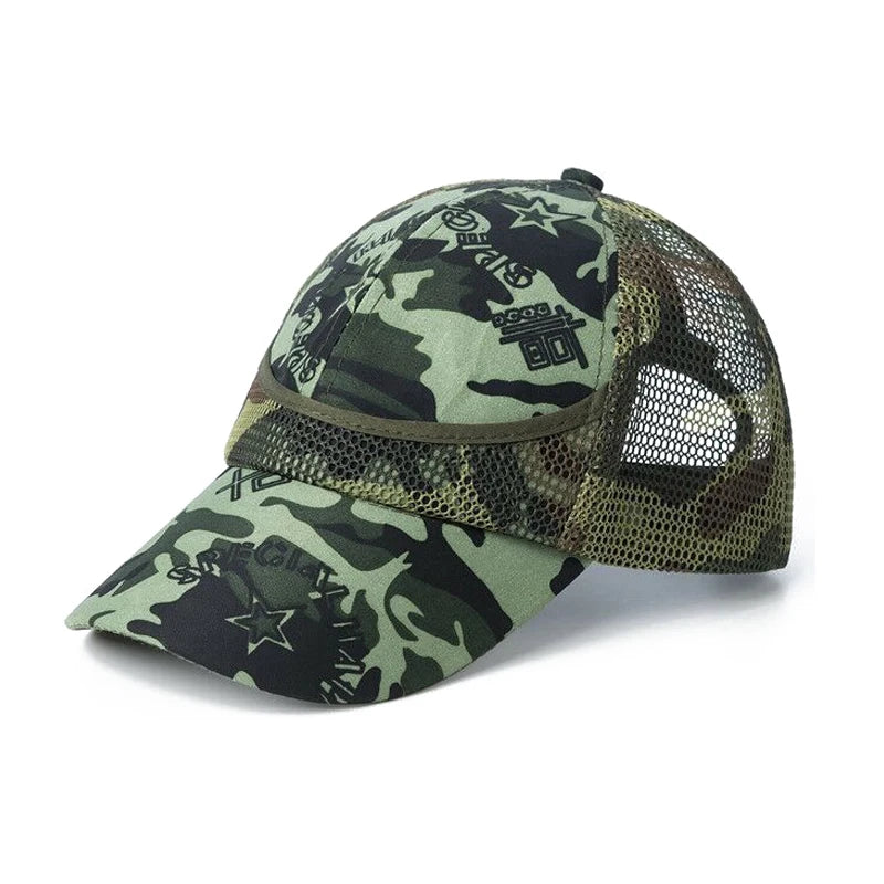 3-9 ans en plein air Camouflage bébé garçon maille casquette de Baseball enfants casquette été automne pour garçons fille casquettes Net casquettes décontractées enfants chapeaux