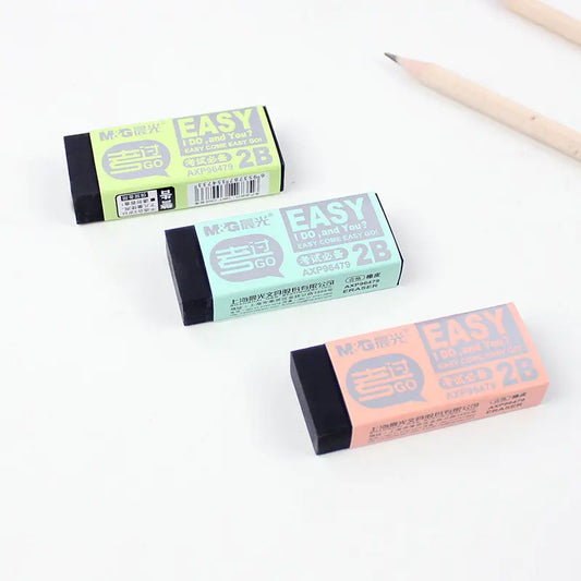 Gommes à crayon noires 2B pour étudiants, gommes à crayon en caoutchouc, cadeaux pour récompenses