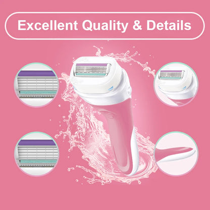 Intuition Schick originale pour femme, 4 postiches, rasage, sécurité, naturel, peau sensible, jambes, bras, visage, ati elles, bikini