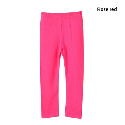 Pantalons pour filles, Leggings en coton Modal élastique doux pour enfants, couleur bonbon, pantalons slim pour filles, couleur unie, pantalons pour enfants de 2 à 13 ans