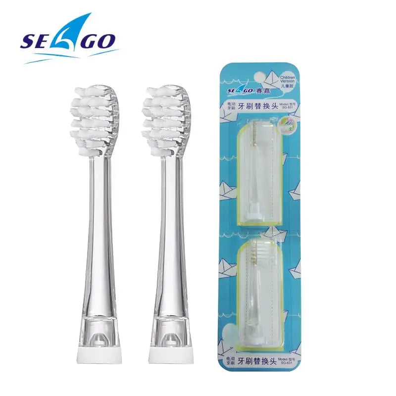 Têtes de brosse à dents pour enfants, brosse à dents électrique sonique EK6 de remplacement, ultra douce, YCSG-831, 2 pièces/paquet