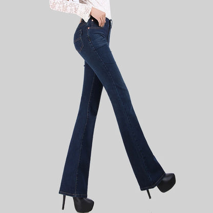 Jeans Astronomiques Cloche pour Femme, Pantalon Coupe Boot, Bureau, Taille Moyenne, Évasées sulf, FJSize 26-38, Automne, Promotion