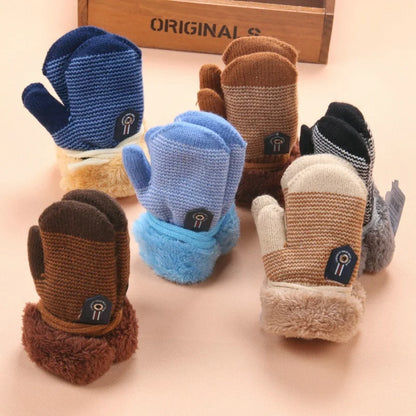 0-3 ans bébé garçons filles hiver gants tricotés corde chaude gants pour enfants en bas âge accessoires KF960