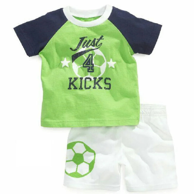Ensemble de Vêtements 100% Coton pour Bébé Garçon de 2, 3, 4, 5, 6, 7 Ans, T-shirt et Pantalon en Forme de Crocodile Vert