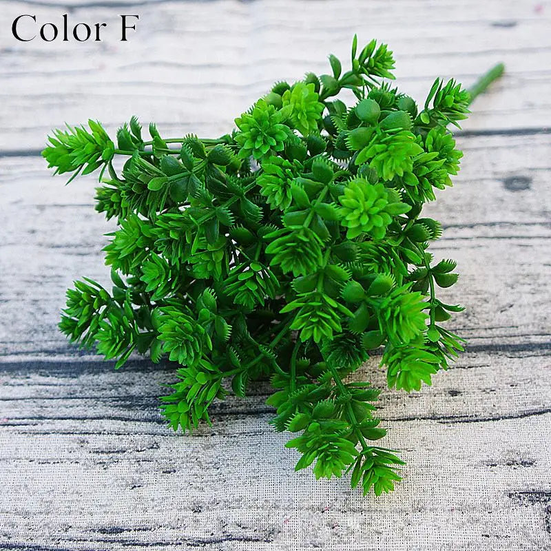 Plantes succulentes en plastique feuilles de chute artificielles flores bricolage succulentes artificielles décoration de mariage plante fausses fleurs couronne