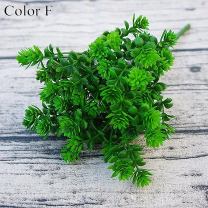 Plantes succulentes en plastique feuilles de chute artificielles flores bricolage succulentes artificielles décoration de mariage plante fausses fleurs couronne
