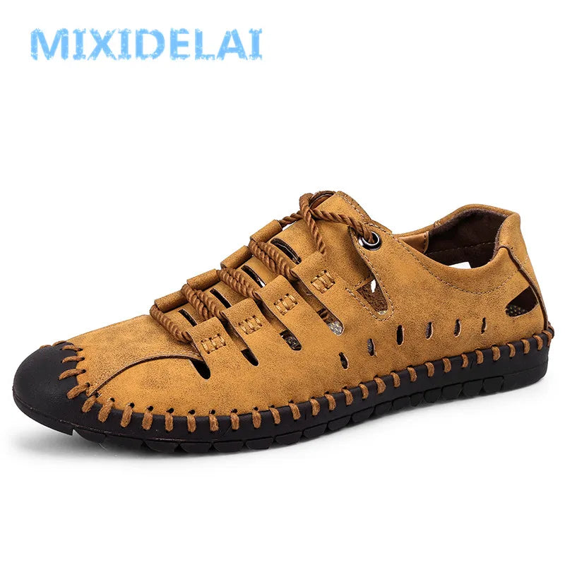 MIXIDELAI nouvel été chaussures décontractées confortables mocassins hommes chaussures qualité chaussures en cuir fendu chaussures plates pour homme offre spéciale mocassins chaussures