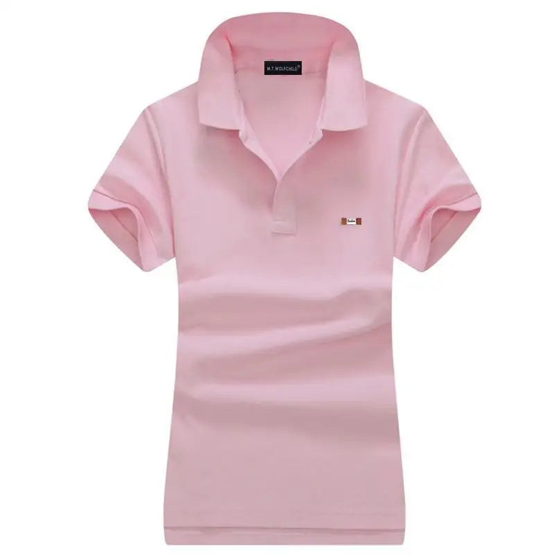 Polos à manches courtes pour femmes, 2022 coton, décontracté, résistant, à la mode, été 100%