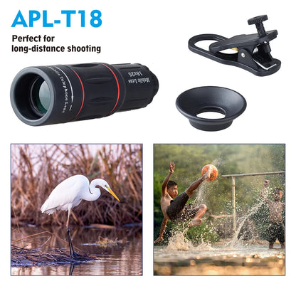 APEXEL universel 18x25 monoculaire Zoom HD avec trépied pour Smartphone