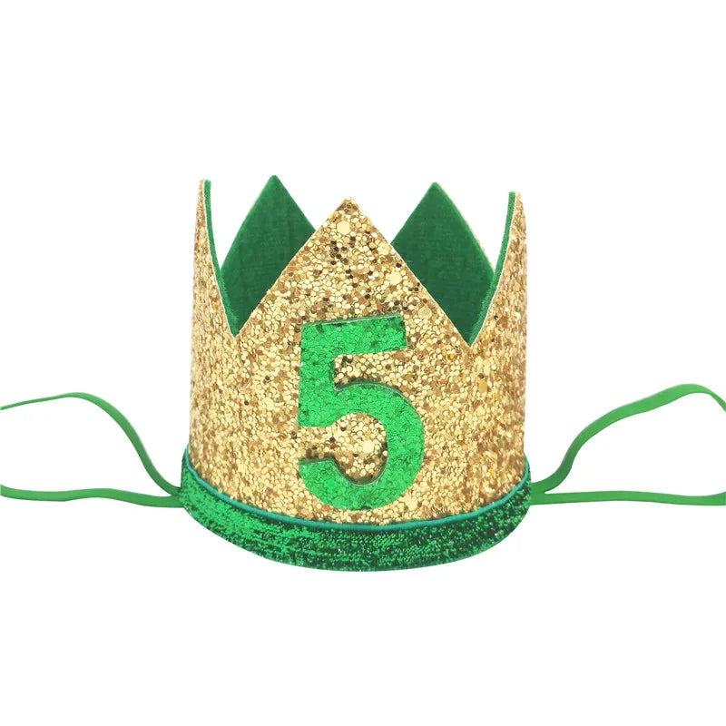 1 pièces bébé garçon 1 2 3 4 5 6 anniversaire bandeau couronne bandeau bébé douche chapeau Photo accessoire enfants 1er joyeux anniversaire fête décoration
