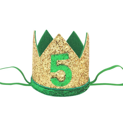 1 pièces bébé garçon 1 2 3 4 5 6 anniversaire bandeau couronne bandeau bébé douche chapeau Photo accessoire enfants 1er joyeux anniversaire fête décoration