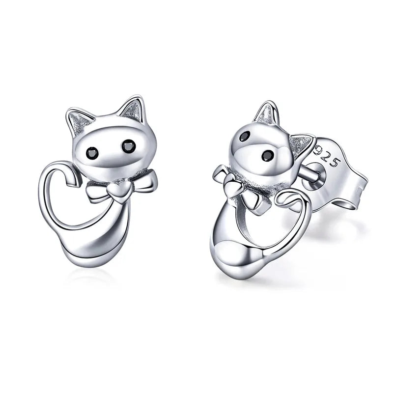 WOSTU – boucles d'oreilles en argent Sterling 100% pour femme, bijou en argent S925, cadeau idéal, référence FIE073
