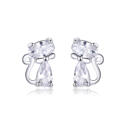WOSTU – boucles d'oreilles en argent Sterling 100% pour femme, bijou en argent S925, cadeau idéal, référence FIE073