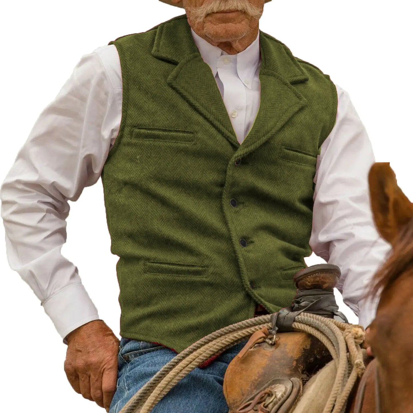Gilet Steampunk de Style Cowboy Occidental pour Hommes, Glaçure Trempée, Rétro, Mariage