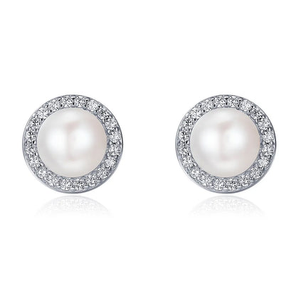 WOSTU mode chaude 100% 925 argent Sterling chanceux pour toujours boucles d'oreilles circulaires pour les femmes authentique Original bijoux cadeau