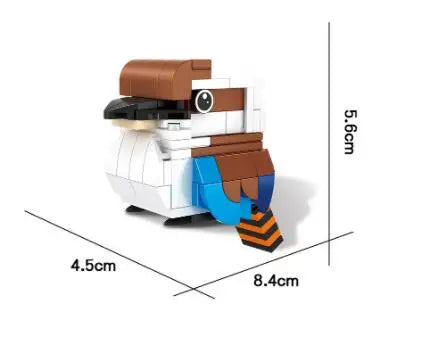 Vente unique créatif 3D Mini Animal bloc ensemble bricolage chien tigre lapin écureuil pingouin hibou Koala vache construction brique jouet pour les enfants