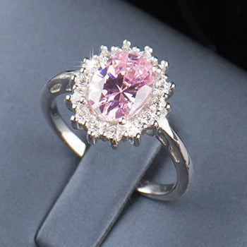 Bague en argent regardé 925 pour femme,