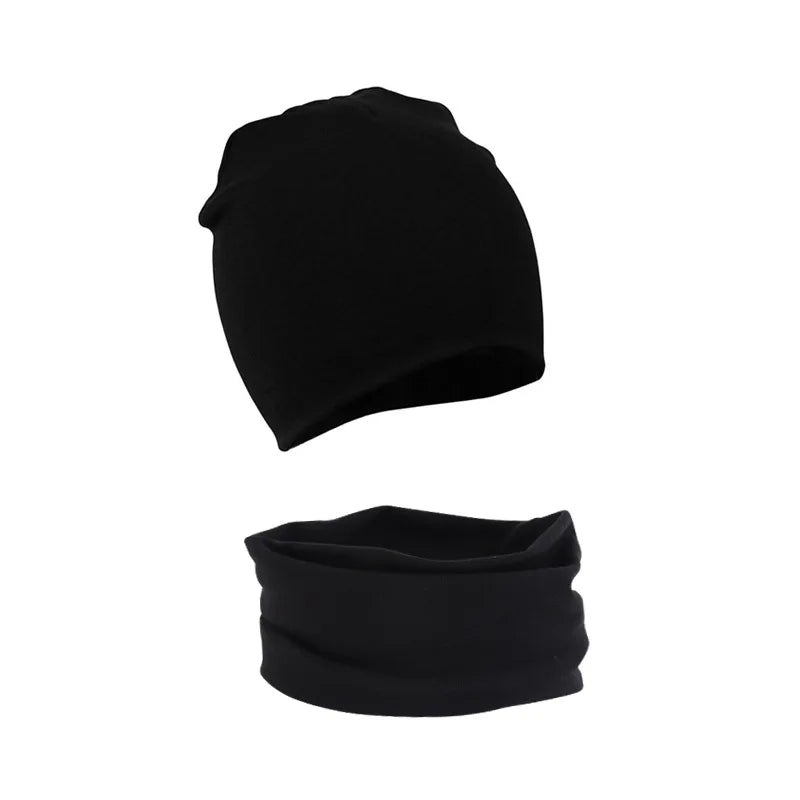 2 pièces bébé Bonnet chapeau écharpe ensemble coton enfants casquette pour filles garçons élastique couleur bonbon enfant en bas âge chapeau enfants accessoires infantile Bonnet