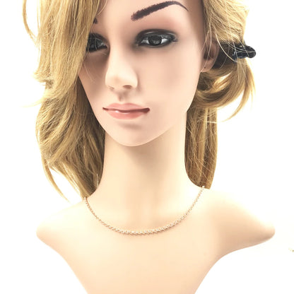 Collier chaîne Belcher rond, 2017 tout nouveau brin Bijoux de mode Style européen Bijoux en or Rose cadeau pour hommes femmes