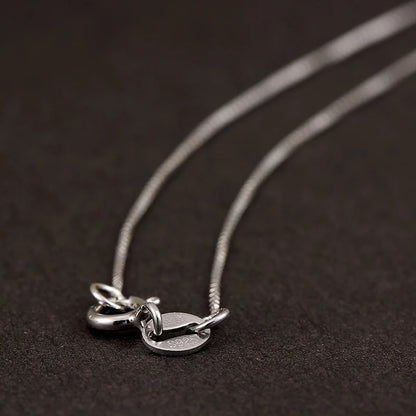 chaîne 35 cm-80 cm 0.65mm mince réel 925 en argent Sterling