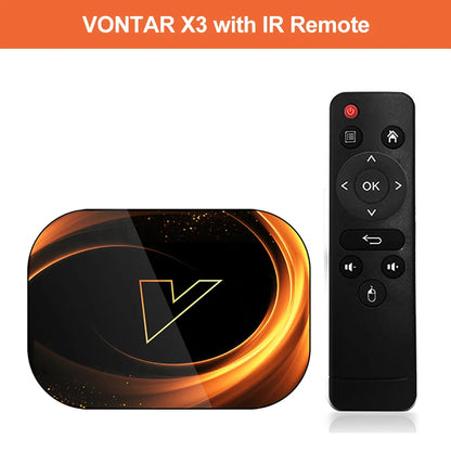 VONTAR X3 4GB 128GB 8K TV BOX Android 9 Smart Android TVBOX 9.0 Amlogic S905X3 Wifi 1080P BT 4K décodeur 4GB 64GB 32GB