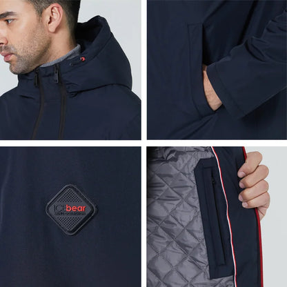 ICEbear – manteaux courts pour hommes, veste élégante avec capuche, vêtements de marque de haute qualité, automne 2022, MWC21661D